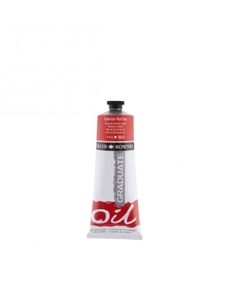 Daler Rowney Graduate Pintura al Oleo - Tubo de Aluminio - 220ml - Color Rojo de Cadmio