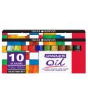 Daler Rowney Graduate Pack de 10 Pinturas al Oleo Selection Set - Tubos de Aluminio - 38ml - Colores Surtidos