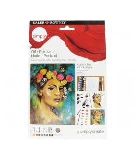 Daler Rowney Simply Activity Pack de 16 Piezas - Pìntura al Oleo - Tematica Retrato - Colores Surtidos