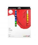 Daler Rowney Simply Pack de 24 Pinturas al Oleo - Tubos de Aluminio - 12ml - Colores Surtidos