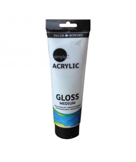 Daler Rowney Simply Medium para Acabado Brillante - Tubo de Plastico - 250ml