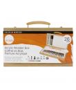 Daler Rowney Simply Pack de 26 Piezas - Pintura Acrilica - Caja de Madera - Colores Surtidos