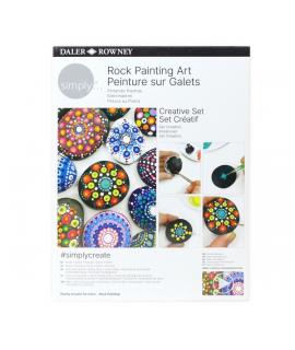Daler Rowney Simply Creative Pack de Pintura Acrilica - Tematica Rock Painting Art - Caja de Carton - Colores Surtidos
