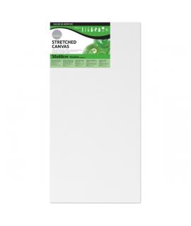 Daler Rowney Simply Bastidor Entelado - 30x60cm - Imprimacion Triple - Grano Medio - 100% Algodon sin Acido - 250g - Color Blanc