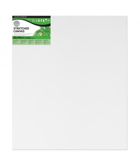 Daler Rowney Simply Bastidor Entelado - 60x70cm - Imprimacion Triple - Grano Medio - 100% Algodon sin Acido - 250g - Color Blanc