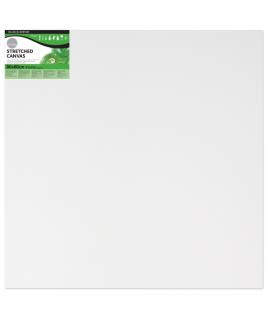 Daler Rowney Simply Bastidor Entelado - 80x80cm - Imprimacion Triple - Grano Medio - 100% Algodon sin Acido - 250g - Color Blanc