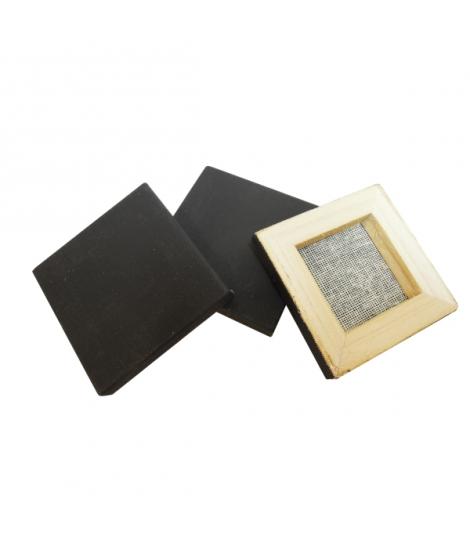 Daler Rowney Simply Pack de 16 Lienzos Mini - Cuadrado - 6.35x6.35cm - Color Negro