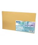 Milan Rubber Carving Block Plancha de Grabado - Caucho Suave - Formato L - 28x15.5x0.7cm - Color Marron