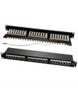 WP Patch Panel de 24 Puertos RJ45 Cat. 6A STP 1U - Color Negro