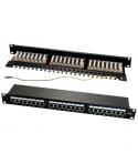 WP Patch Panel de 24 Puertos RJ45 Cat. 6A STP 1U - Color Negro
