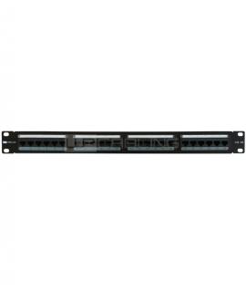 WP Patch Panel de 24 Puertos RJ45 CAT6A UTP - 1U IDC - Color Negro