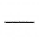 WP Patch Panel de 24 Puertos RJ45 CAT6 UTP - 0.5U IDC de Alta Densidad - Color Negro