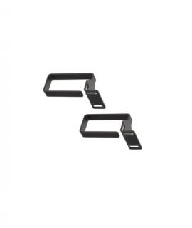 WP Pack de 2 Anillos 1U para Cableado - Metalico - 490x15x55mm - Color Negro