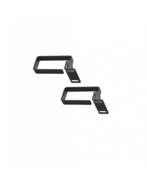 WP Pack de 2 Anillos 1U para Cableado - Metalico - 490x15x55mm - Color Negro