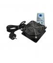 WP Ventilador Refrigeracion para Armario de 120mm - 220V - Termostato - 120x120x38mm - Color Negro