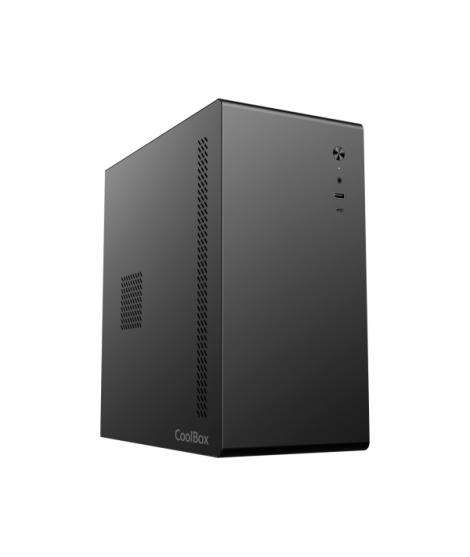 Coolbox M640C Caja Torre MicroATX - Tamaño Disco Soportado 3.5", 2.5" - USB-A 3.2 Gen1, USB-C 3.2 Gen1 y Audio HD - FullMetal - 