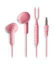 NGS CROSS FLIP Auriculares Intraurales con Microfono - Jack 3,5mm - Boton Multifuncion - Color Rosa