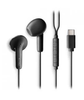 NGS CROSS GLIDE Auriculares Intraurales con Microfono - USB-C - Boton Multifuncion - Color Negro
