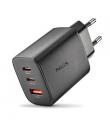 NGS ERA 65W Cargador de Pared Ultrarrapido GaN - 2 USB-C y 1 USB-A - Color Negro