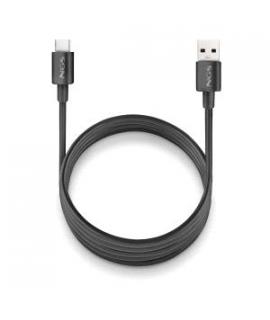 NGS ZYRO-AC Cable USB-C a USB-A - Cargar Rapida - 480 Mbps - 15W - 1 Metro - Color Negro