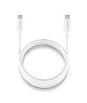 NGS ZYRO 60W-1 Cable USB-C a USB-C - Cargar Rapida - 480 Mbps - 15W - 1 Metro - Color Blanco