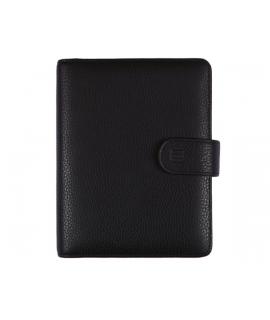 Finocam Open Piel Andrea Agenda Organizador - Anual 2026 - Formato 500 - 165x40x210mm - Semana Vista en Vertical - Color Negro