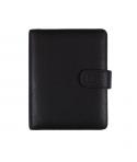 Finocam Open Piel Andrea Agenda Organizador - Anual 2026 - Formato 500 - 165x40x210mm - Semana Vista en Vertical - Color Negro