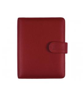 Finocam Open Piel Andrea Agenda Organizador - Formato 500 - 165x40x210mm - Semana Vista en Vertical - Color Burdeos