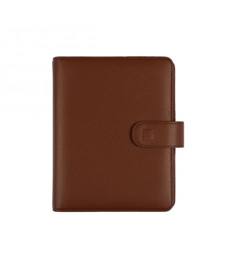 Finocam Open Leo Agenda Organizador - Anual 2026 - Formato 500 - 165x43x210mm - 1 Dia por Pagina - Color Marron