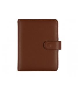 Finocam Open Leo Agenda Organizador en Catalan - Anual 2026 - Formato 500 - 165x43x210mm - 1 Dia por Pagina - Color Marron