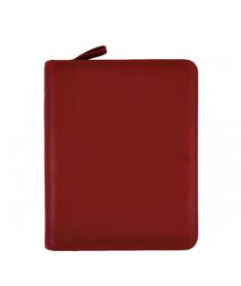Finocam Open Piel Andrea Agenda Organizador - Cierre de Cremallera - Formato 1000 - 224x45x270mm - 1 Dia por Pagina - Color Burd