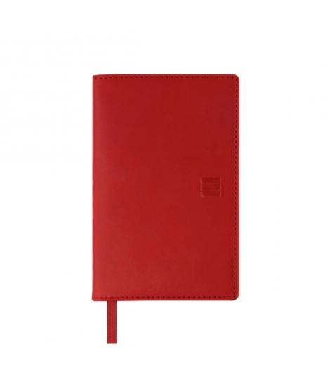 Finocam Ibis Agenda Plana - Anual 2026 - Formato Pl3 - 90x10x10mm - Semana Vista Horizontal - Color Rojo