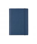 Finocam Duoband Agenda con Bloc de Notas - Anual 2026 - Formato E5 - 130x15x192mm - Semana Vista Horizontal - Color Azul