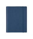 Finocam Duoband Agenda con Bloc de Notas - Anual 2026 - Formato E10 - 168x15x226mm - Semana Vista Horizontal - Color Azul