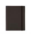 Finocam Duoband Agenda con Bloc de Notas - Anual 2026 - Formato E10 - 168x15x226mm - Semana Vista Horizontal - Color Negro