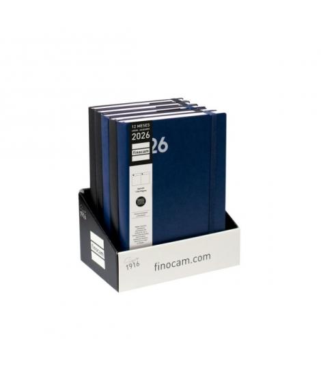 Finocam Dynamic Mara Expositor con 5 Agendas Surtidas en Catalan - Anual 2026 - Tapa Blanda - Cierre con Goma Elastica - Formato