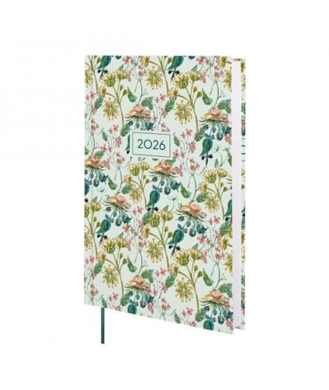 Finocam Dynamic Porto Design Agenda - Anual 2026 - Tapa Dura - Formato Y10 - 145x23x210mm - 1 Dia por Pagina - Tematica de Flore