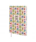 Finocam Dynamic Porto Design Agenda - Anual 2026 - Tapa Dura - Formato Y10 - 145x23x210mm - 1 Dia por Pagina - Tematica de Flore