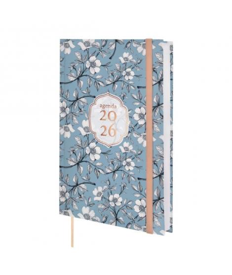 Finocam Dynamic Berlin Agenda - Anual 2026 - Cierre de Goma - Formato Y10 - 145x28x210mm - 1 Dia por Pagina - Tematica de Flores