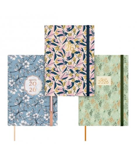 Finocam Dynamic Berlin Pack de 4 Agendas en Catalan - Anual 2026 - Cierre de Goma - Formato Y10 - Semana Vista en Vertical - Col