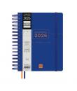 Finocam Tempus Agenda de Espiral - Anual 2026 - Tapa Extradura - Cierre de Goma - Formato 1/4 - 157x217mm - 1 Dia por Pagina - C