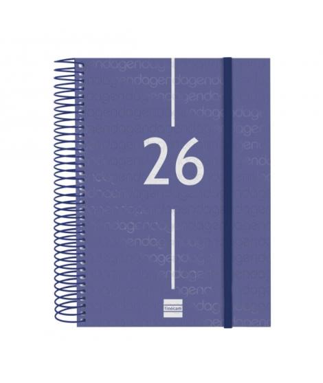 Finocam Year Agenda de Espiral - Tapa Ligera - Formato E10 - 175x29x212mm - 1 Dia por Pagina - Color Azul