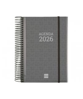 Finocam Basics Agenda en Catalan - Anual 2026 - con Espiral - Personalizable - Formato E10 - 175x29x212mm - 1 Dia por Pagina - C