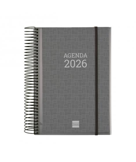 Finocam Basics Agenda en Catalan - Anual 2026 - con Espiral - Personalizable - Formato E10 - 175x29x212mm - 1 Dia por Pagina - C