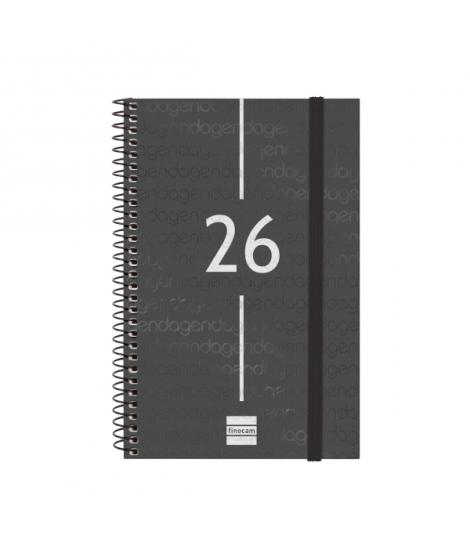 Finocam Year Agenda de Espiral en Catalan - Anual 2026 - Tapa Ligera - Formato E5 - 217x14x297mm - Semana Vista Horizontal - Col