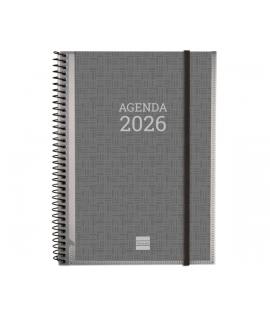 Finocam Basics Agenda - Anual 2026 - con Espiral - Personalizable - Formato E10 - 162x14x212mm - Semana Vista Horizontal - Color