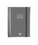 Finocam Basics Agenda - Anual 2026 - con Espiral - Personalizable - Formato E10 - 162x14x212mm - Semana Vista Horizontal - Color