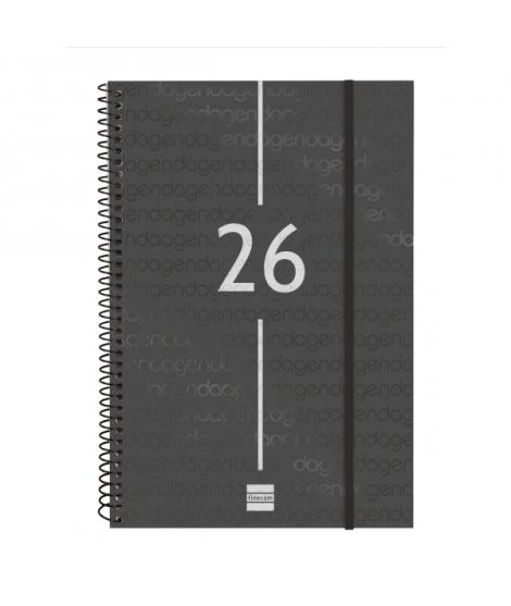Finocam Year Agenda de Espiral en Catalan - Anual 2026 - Tapa Ligera - Formato E11 - 172x14x242mm - Semana Vista en Vertical - C