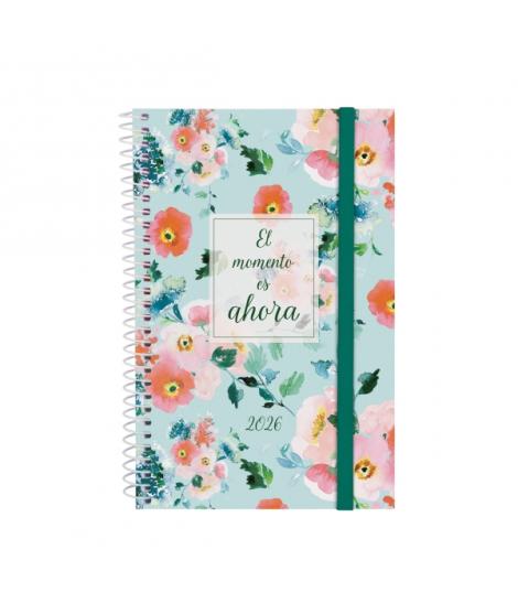 Finocam Design Collection Agenda de Espiral - Anual 2026 - Tapa Ligera - Formato E5 - 124x14x181mm - Semana Vista Horizontal - T