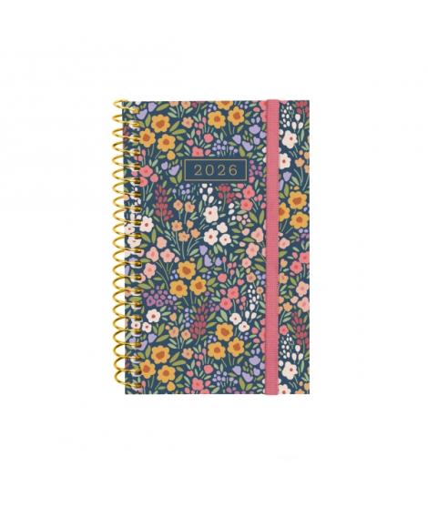 Finocam Design Collection Agenda de Espiral en Catalan - Anual 2026 - Tapa Ligera - Formato E3 - 85x14x127mm - Semana Vista Hori
